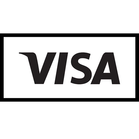 Visa Card Black Stroke Icon | WebGraphiz