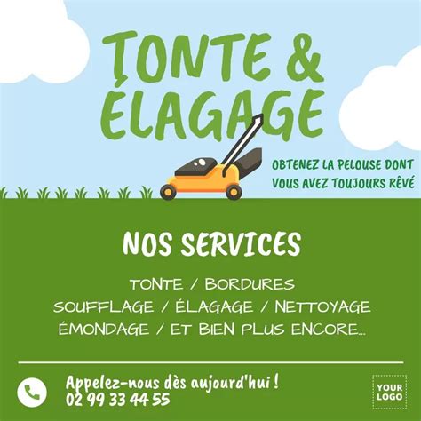 Mod Les D Affiches De Tonte De Pelouse Pour Nouveaux Clients