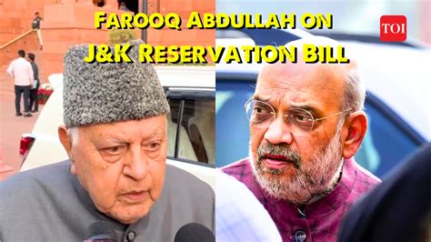 Farooq Abdullah National Conference Chief Farooq Abdullah Counters Hm