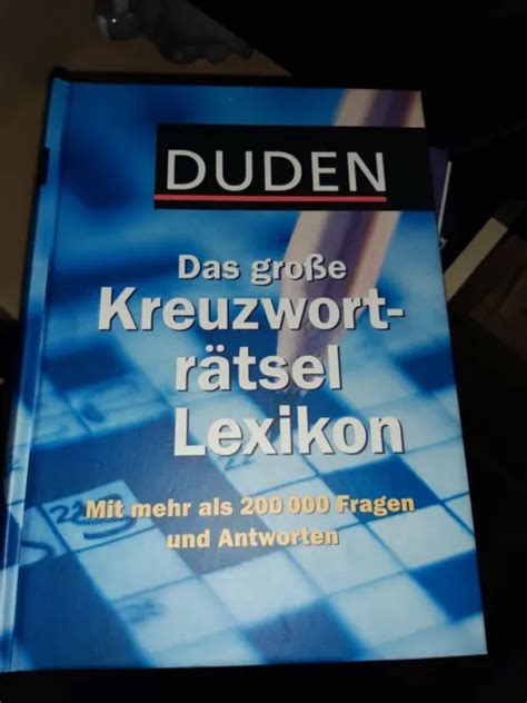 DUDEN DAS große Kreuzworträtsel Lexikon Mit mehr Buch Zustand