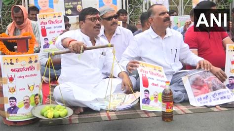 Ani On Twitter Jharkhand Congress Workers Staged A Protest In