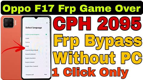 Oppo F Cph Frp Bypass Without Pc Click