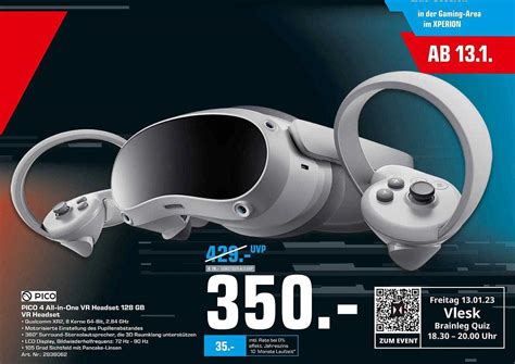 Pico All In One Vr Headset Gb Vr Headset Angebot Bei Saturn