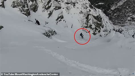 Heart Stopping Moment Skier Dominic Torro Triggers Avalanche And