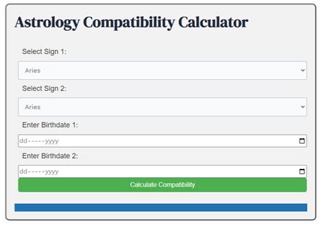 Best Free Astrology Compatibility Calculator Astrology Horoscope