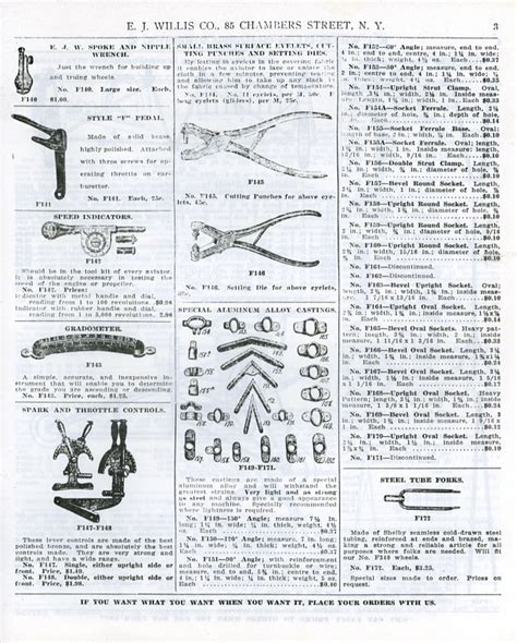 Everything a Pilot Could Want -- 1912 Aviation Supply Catalog