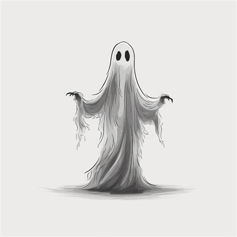 Spectre De Dessin Animé Drôle De Fantôme D halloween Photo Premium