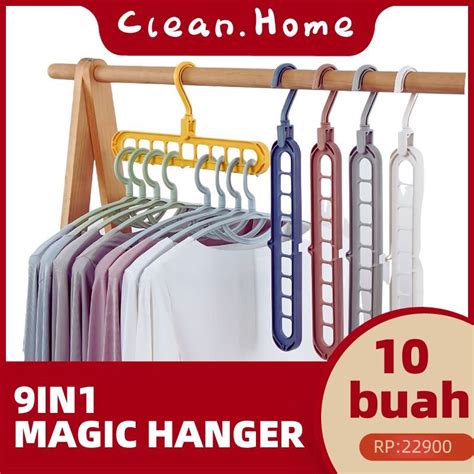 Jual Gantungan Baju In Magic Hanger Celana Jilbab Handuk Syal Dasi