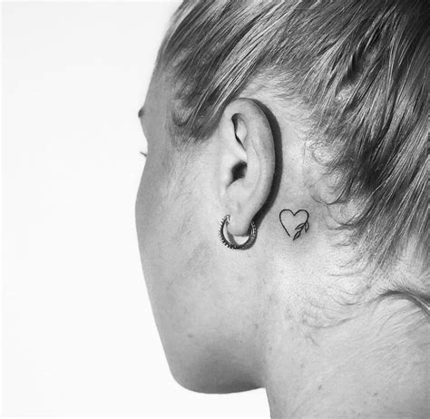 Best Heart Tattoo Behind Ear Ideas That Will Blow Your Mind