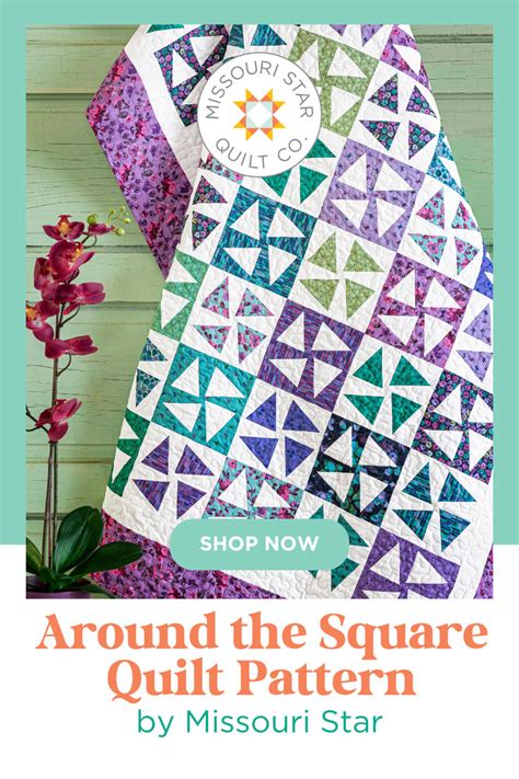 Around The Square Quilt Pattern By Missouri Star In 2024 Quilt Patterns Square Quilt Quilts