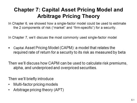 Arbitrage Pricing Theory Off Brunofuga Adv Br