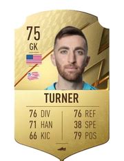 FIFA 22 - Matt Turner - Base Card - 75 Rated