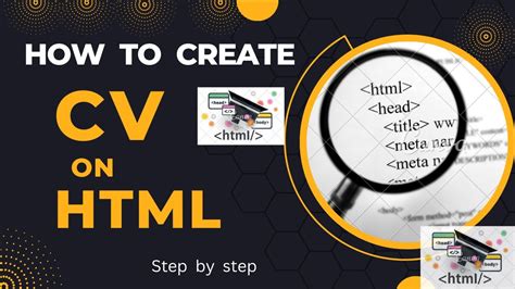 Cv On Html How To Create Cv On Html Html Pr Cv Kasy Banaye Cv And Resume In Html Youtube