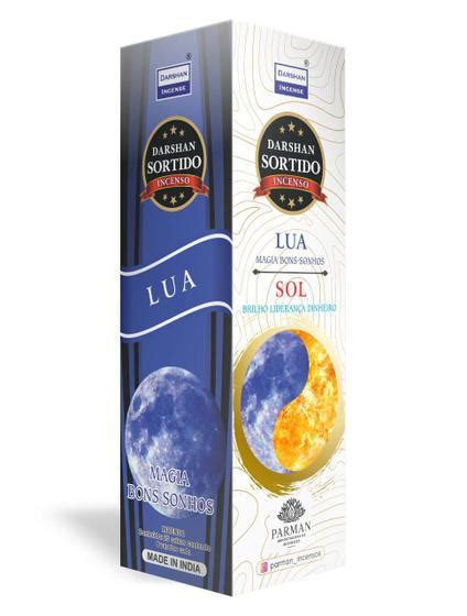 Incenso Lua Sol Darshan Box 25 Caixas 8 Varetas Incenso