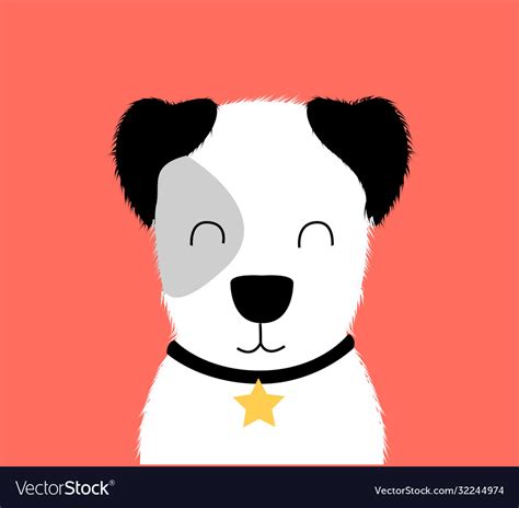 Hand drawing sweet dog print design with slogan Vector Image