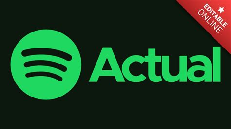 Actual Logotipo Spotify Generador De Efectos De Texto