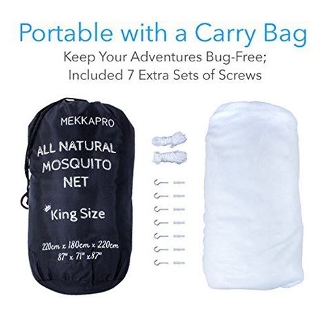 Mekkapro Ultra Large Mosquito Net With Carry Bag Large 2 Openings