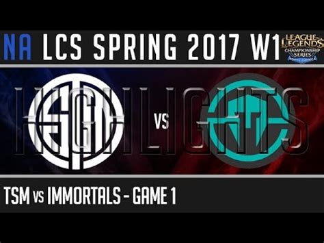 TSM Vs IMT Highlights Game 1 NA LCS Spring 2017 W1D3 Team Solomid Vs