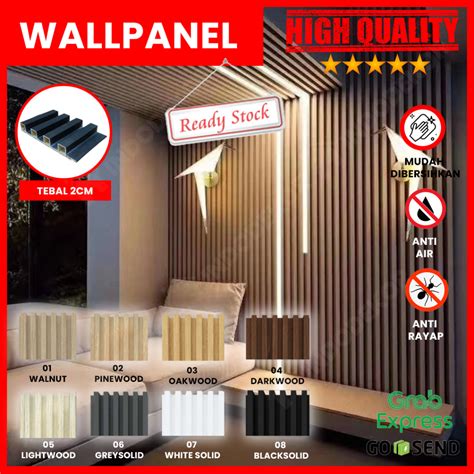 Jual Wood Panel WPC Wall Panel PVC Kisi Kisi Kayu Panel Dinding