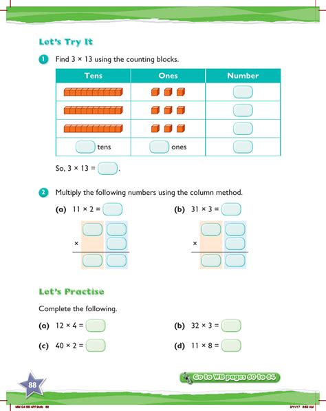 Max Maths Year 4 Practice Multiplying 2 Digit Numbers Without