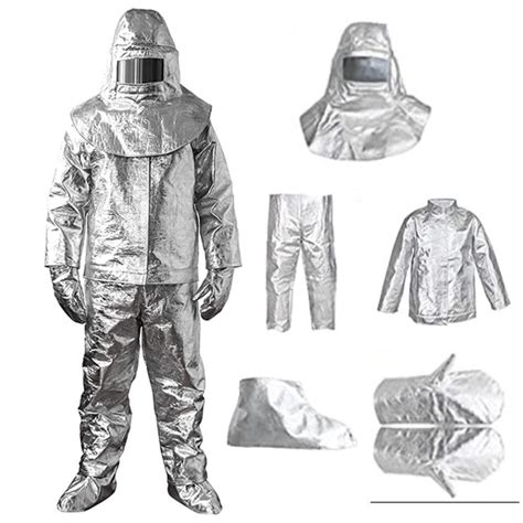 Aluminized Thermal Insulation Suit 1000 Degree Aluminum Foil Heat