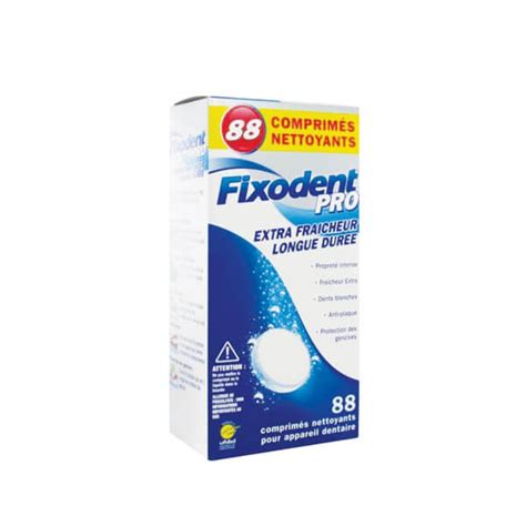 FIXODENT Pro Comprimés pour Prothèse Dentaire