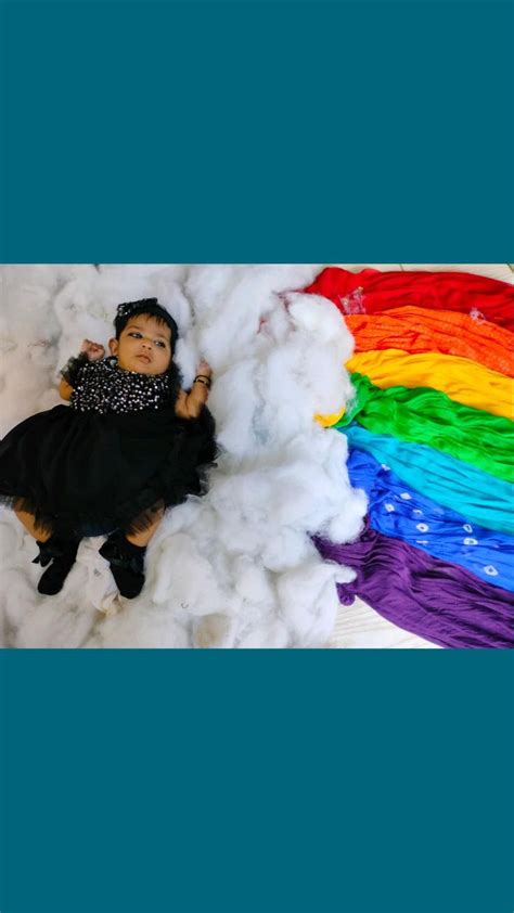 baby photoshoot| Rainbow🌈theme in 2022 | Rainbow theme, Baby photoshoot ...