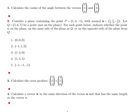 solved  calculate  cosine   angle   cheggcom