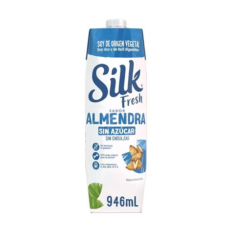 Alimento líquido Silk fresh almendra sin azúcar 946 ml Walmart