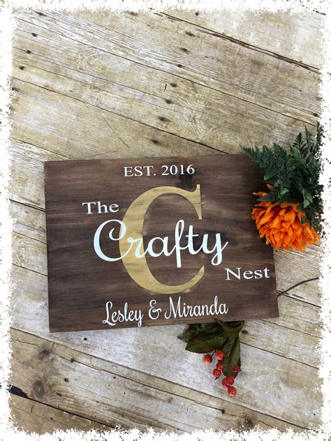 FAMILY MONOGRAM SIGN – The Crafty Nest DIY