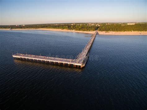 Palanga Bridge In Lithuania Sunset Time Stock Photo Image Of Famous