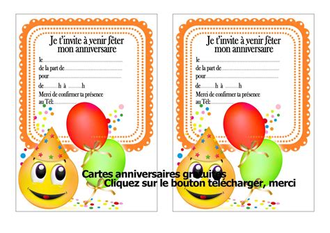 Invitation Anniversaire Imprimer Gratuite Ado Pingl Sur Carte