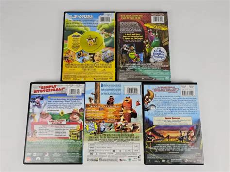 LOT OF 5 DVDs Bee Movie, Flushed Away, Barnyard, Open Season ...