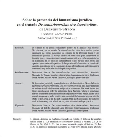 Ceu Repositorio Institucional Sobre La Presencia Del Humanismo