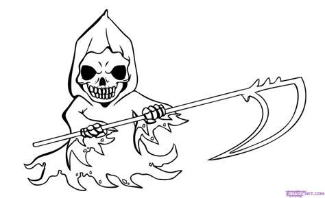 Grim Reaper Line Drawing at GetDrawings | Free download