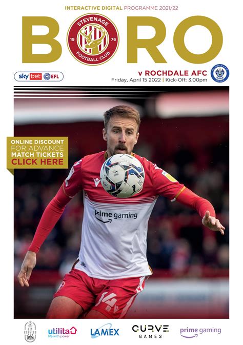 Stevenage Fc V Rochdale Afc By Hashtag Digital Media Issuu