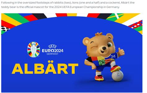 Euro 2024 Mascot, ALBART - Euro 2024 - Tartan Army Message Board