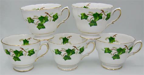 Colclough Ivy Leaf Bone China Teacups Vintage English Etsy Canada