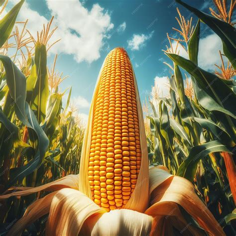 premium photo  large corn    corn field