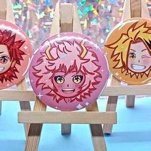 Mha Button Pins Anime Japanese Brooch Pin Badge Gifts Cute Kawaii Games