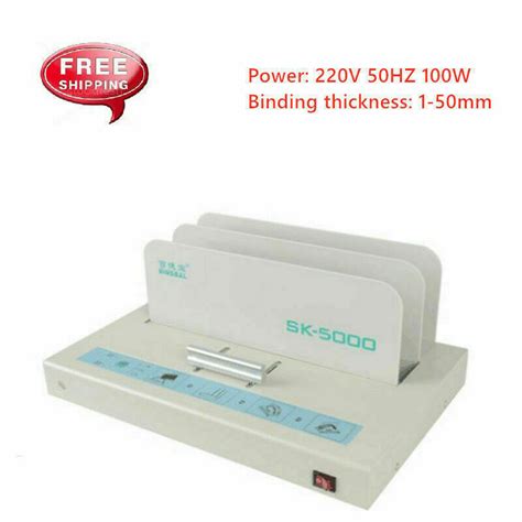 A A A A Automatic Hot Melt Binding Machine Thermal Glue Book Binder X Mm EBay