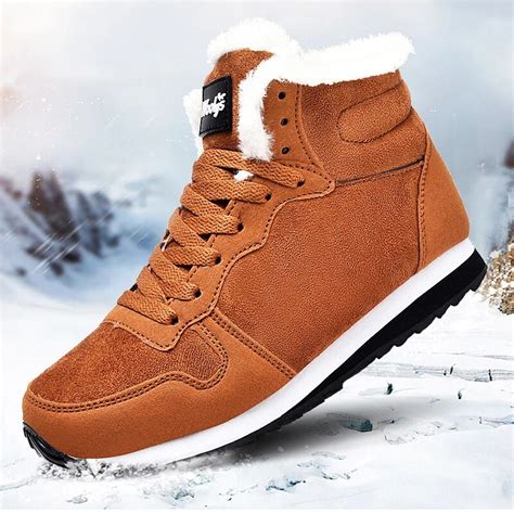 Men Boots Waterproof Winter Boots Men Lightweight Hight Top Leather