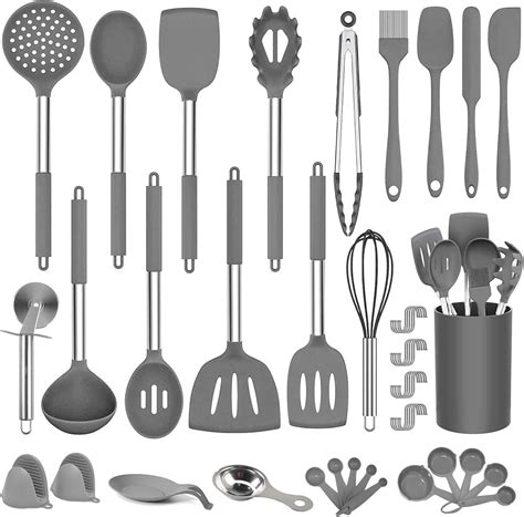 Dopgl Set Di Utensili Da Cucina In Silicone Pezzi Senza Bpa Non