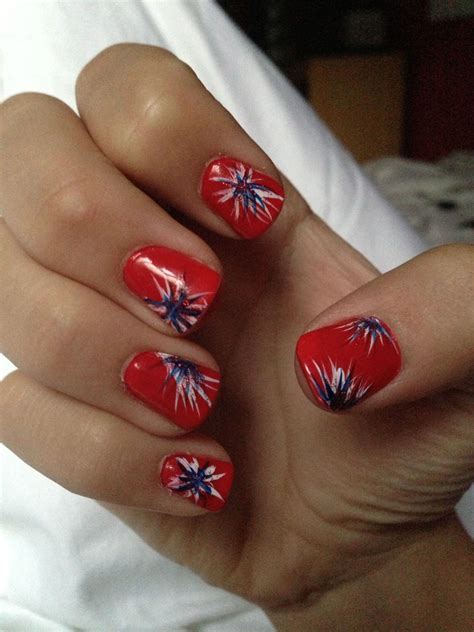 Fourth Of July Nails French Nail Designs Nail Polish Designs July