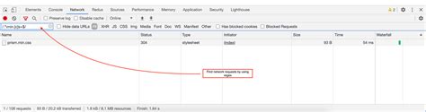 Ferramentas do desenvolvedor do Chrome como filtrar solicitações de rede