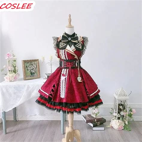 Coslee Vtuber Hololive Houshou Marine Captain Gothic Lolita Dress