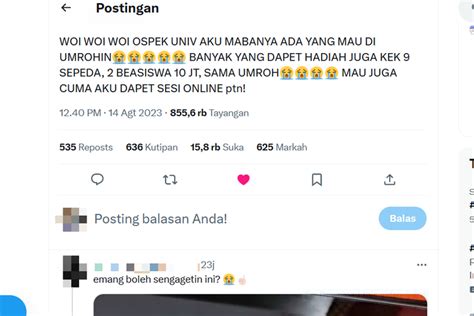 Foto Viral Video Mahasiswa Baru Unila Dapat Hadiah Umrah Dari Wali