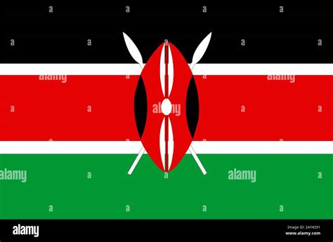 Kenya flag hi-res stock photography and images - Alamy