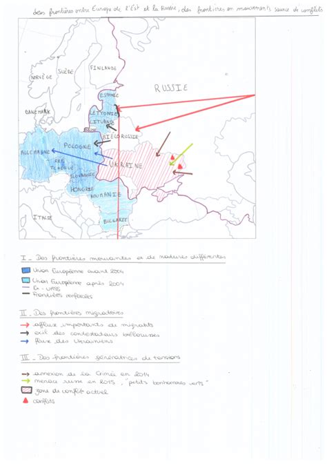 1 spé HGGSP Cartographie Les frontières de l Europe à l Est L