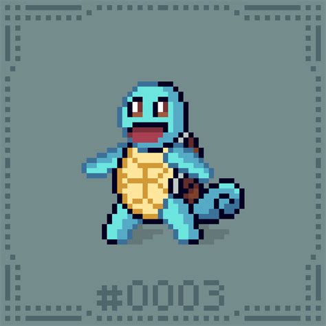 Squirtle Pixel Art by DandelioNPixelart on DeviantArt